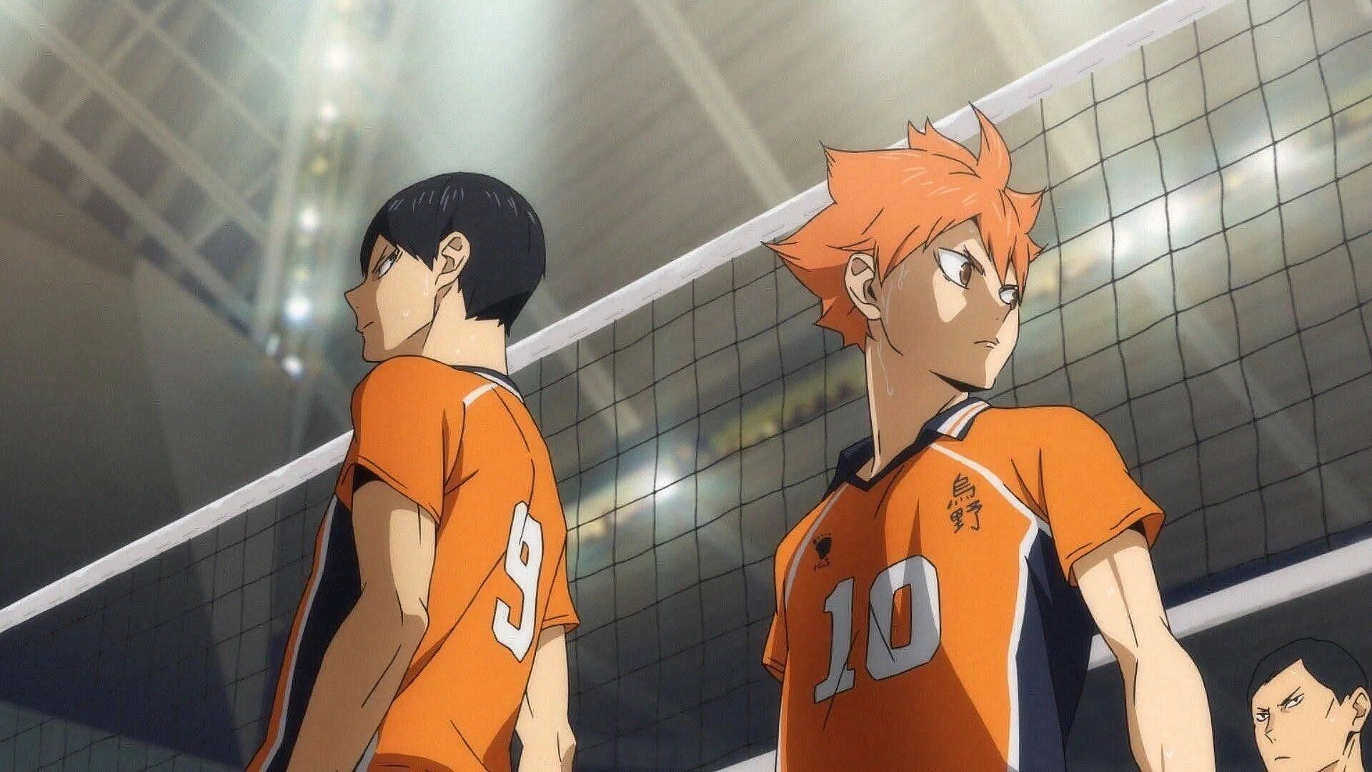 Kageyama and Hinata as seen in the anime (Image via Production I.G.)